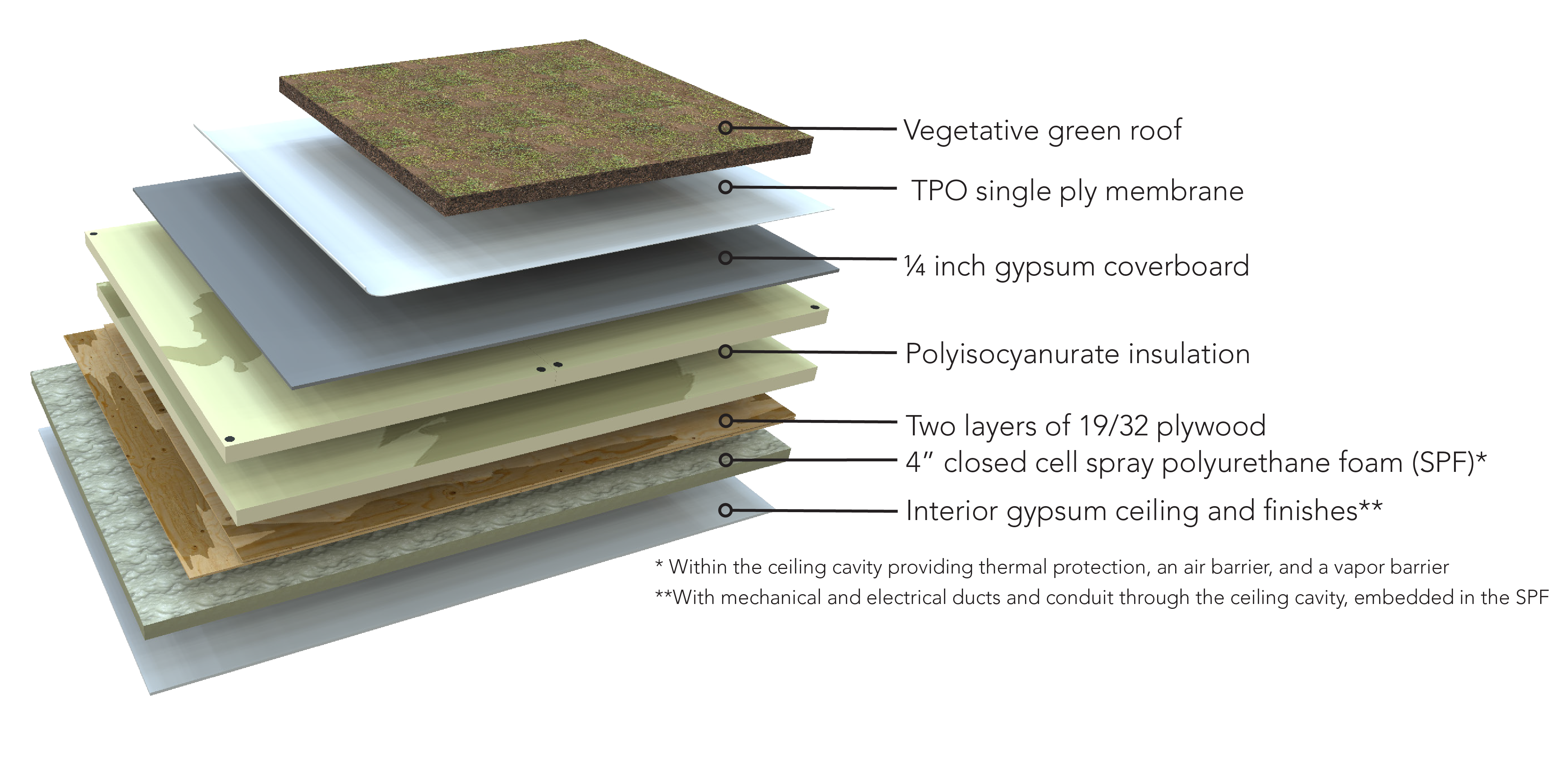 IBEC Roof Before moisture