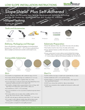 Low Slope Installation